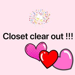 Closet clear out!
